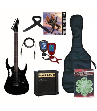 Zombie k-6 Гитарный набор  - гитара, комбик, ремень, чехол, тюнер, шнур, набор медиаторов, струны